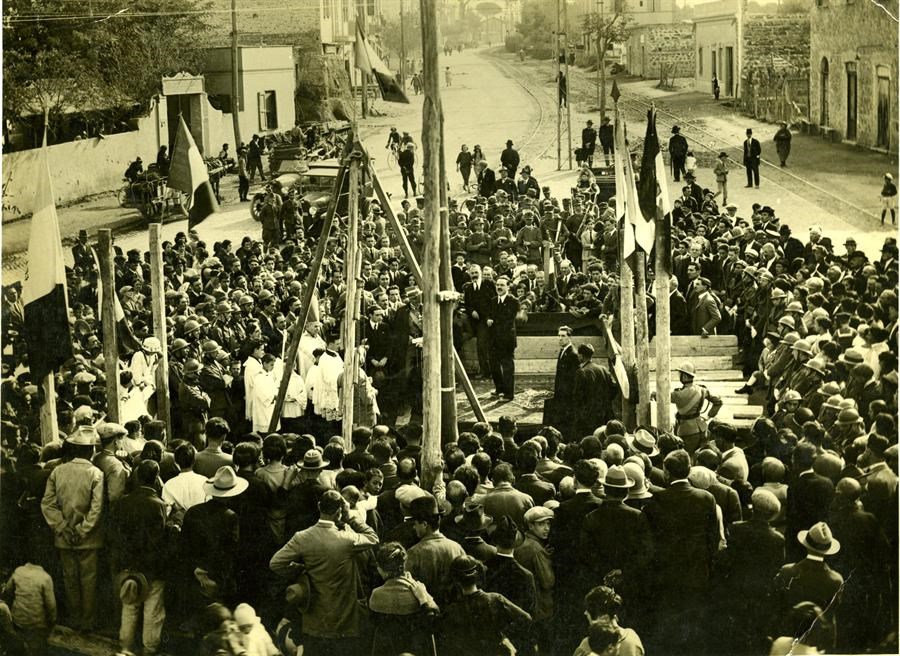24 ottobre 1924. Posa prima pietra Monumento ai Caduti