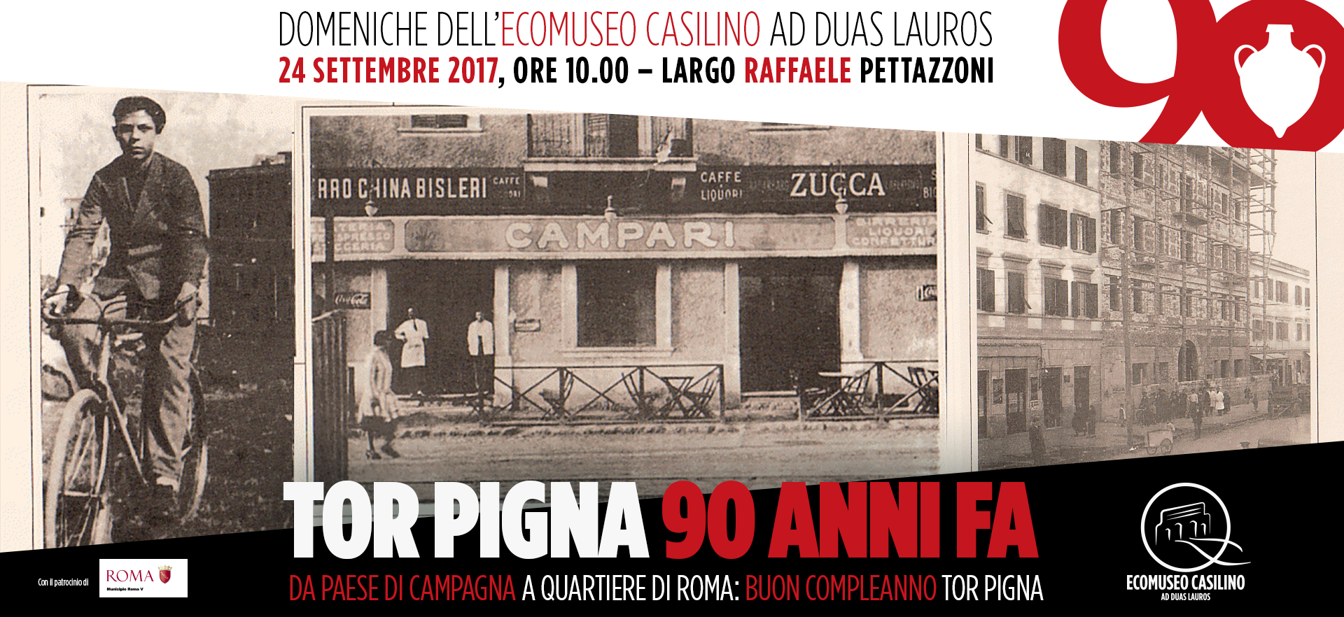 Tor Pigna 90 anni fa. Da paese di campagna a quartiere di Roma. Buon compleanno Tor Pignattara!